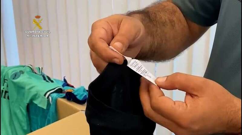 Ropa falsificada/Guardia Civil.